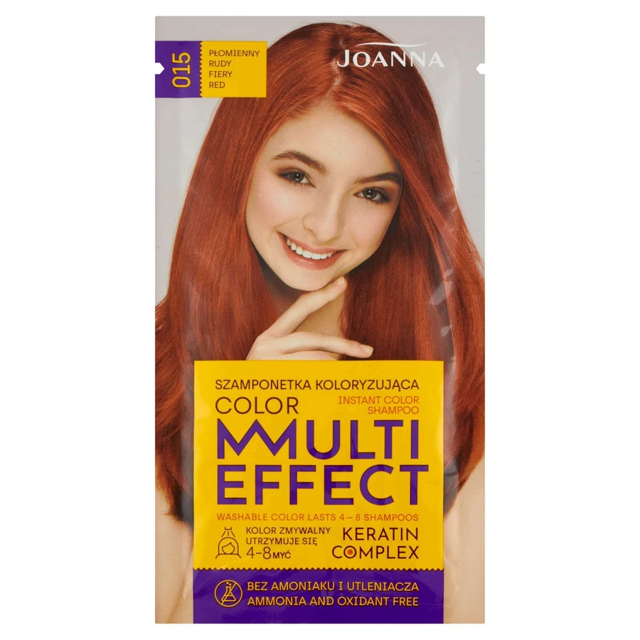 Joanna Multi Effect Color Colouring Shampoo 15 Flaming Red: ціни та характеристики