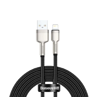 Baseus Cafule Series Metal Data USB-A / Lightning 2.4A cablu 1m - negru