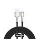 Кабель Baseus Cafule Series Metal Data USB-A / Lightning 2.4A 1м - чорний