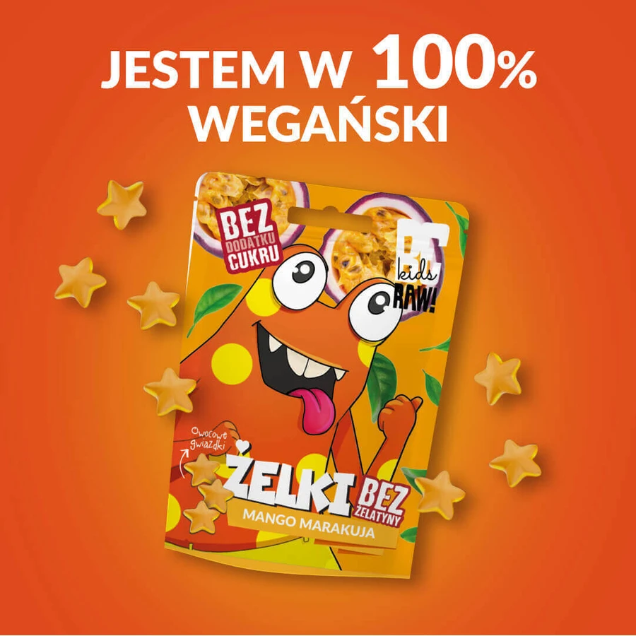Набір BeRAW! Kids, желейні боби, манго, фруктовий пастила, fără zahăr adăugat, 4 х 35 г: ціни та характеристики