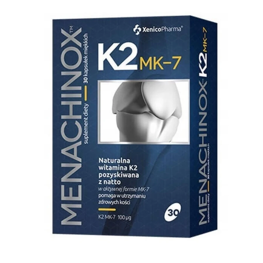 Xenico Pharma Menachinox K2 MK-7, 30 капсул: ціни та характеристики