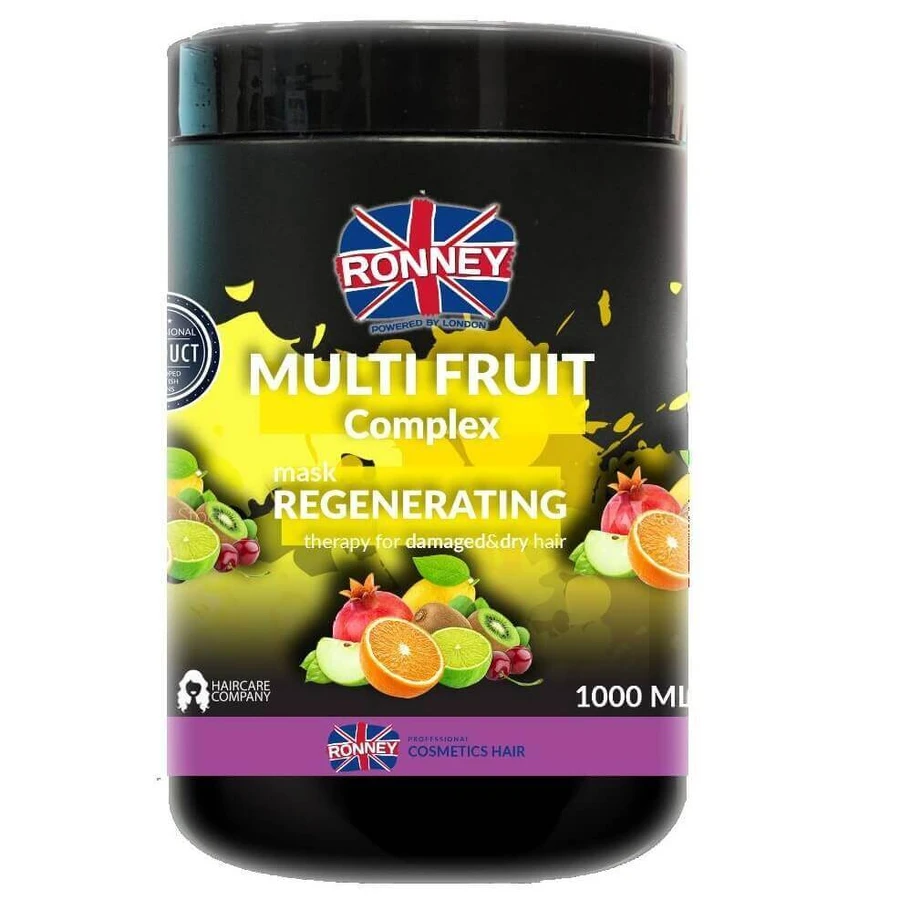 Ronney Mask Multi Fruit Complex Відновлююча фруктова маска для пошкодженого волосся, 1000 мл: ціни та характеристики