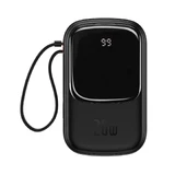 Baseus Qpow Digital Display Fast Charging Power Bank 20000mAh 20W QC/PD/SCP/FCP із вбудованим кабелем Lightning Black