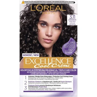 L Oreal Paris Excellence Cool Creme краситель 3.11 Ультра темный коричневый