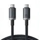 Кабель Baseus Crystal Shine CB000089 USB-C / USB-C USB3.2 100 Вт 20 Гбіт/с 1,5 м - чорний