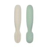 Набор из 2 силиконовых ложек, + 4 месяца, Sage Green/ Velvet Grey, 2 штуки, Beaba