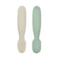 Набор из 2 силиконовых ложек, + 4 месяца, Sage Green/ Velvet Grey, 2 штуки, Beaba