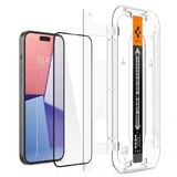 Стиклэ темперэтэ Spigen Glas.tR EZ Fit FC для iPhone 15 Plus - negru