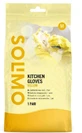 Solimo, Кухонные перчатки, желтые, размер M, 1 пара