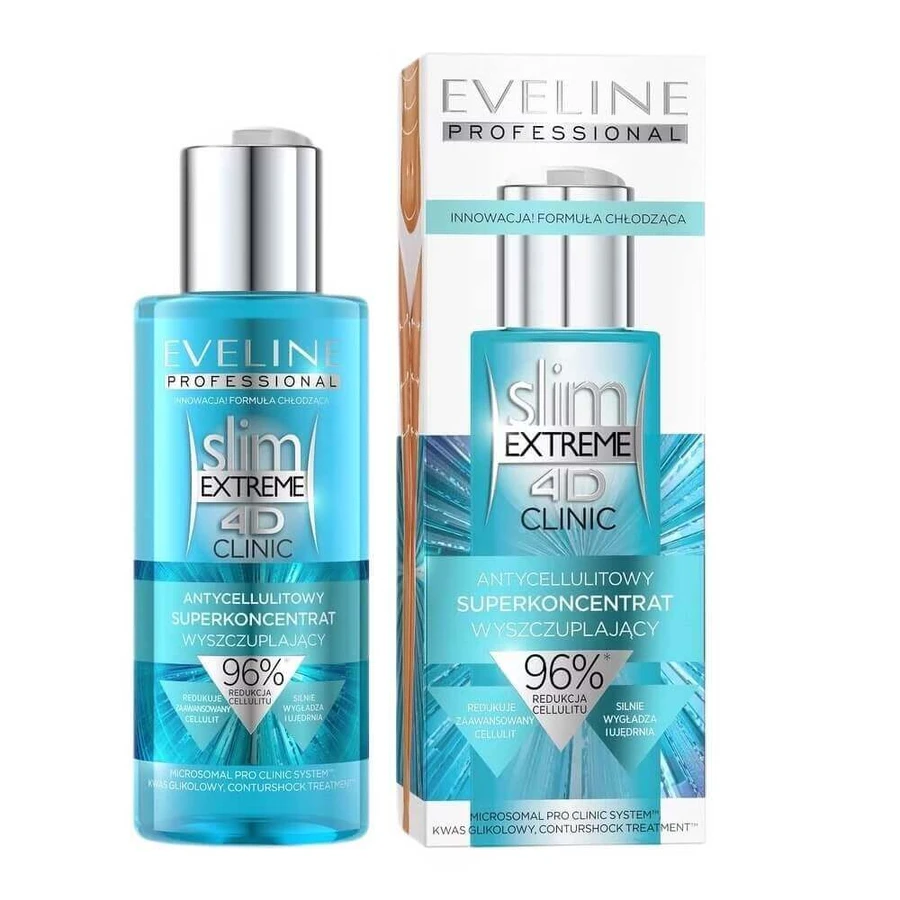 Антицелюлітний суперконцентрат для схуднення Eveline Cosmetics Slim Extreme 4D Clinic, 150 мл: ціни та характеристики