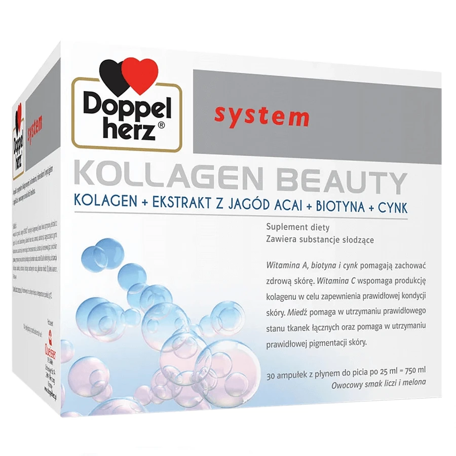 Набір Doppelherz System Kollagen Beauty, 2 x 30 ампул: ціни та характеристики