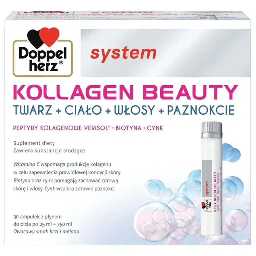 Набір Doppelherz System Kollagen Beauty, 2 x 30 ампул: ціни та характеристики