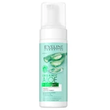 Очищаюча та заспокійлива пінка для вмивання Eveline Cosmetics Organic Aloe + Collagen, 150 мл