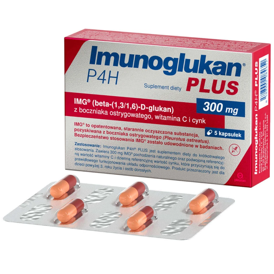 Imunoglukan P4H Plus, Имуноглюкан P4H Plus, 5 капсул: цены и характеристики
