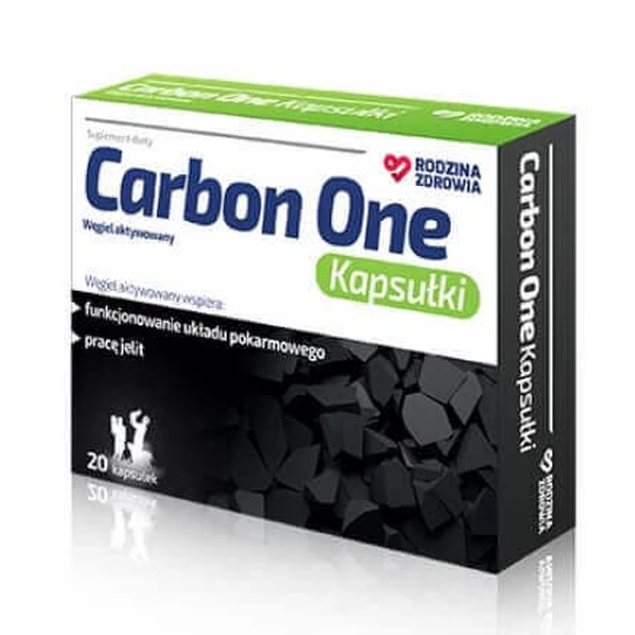 Carbon One Health Family 20 капсул: ціни та характеристики