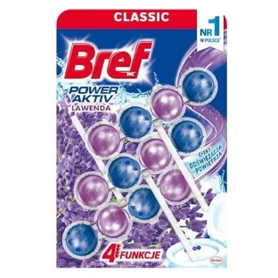 Bref, WC Power Aktiv, Вішалка для туалету, Лаванда, 3 х 50 г
