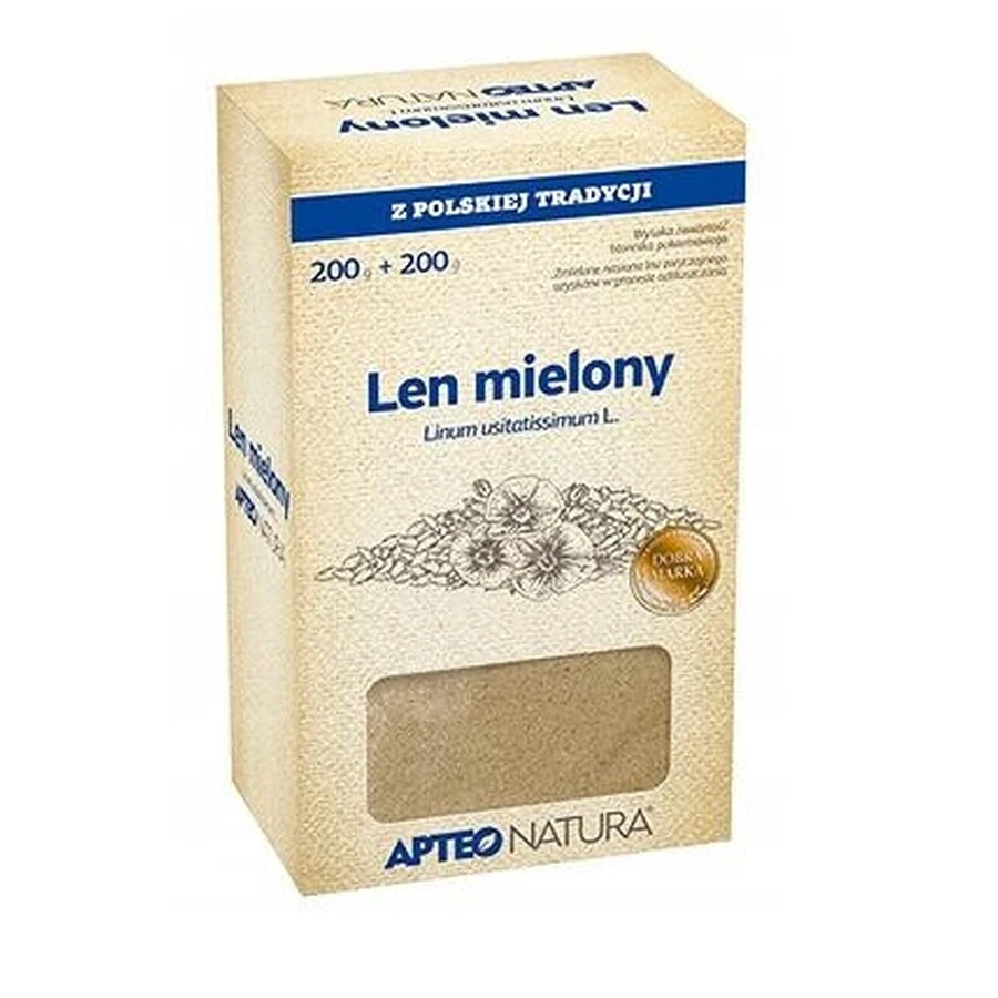 Apteo Natura Мелені трави льону для настою, 200г + 200г: ціни та характеристики