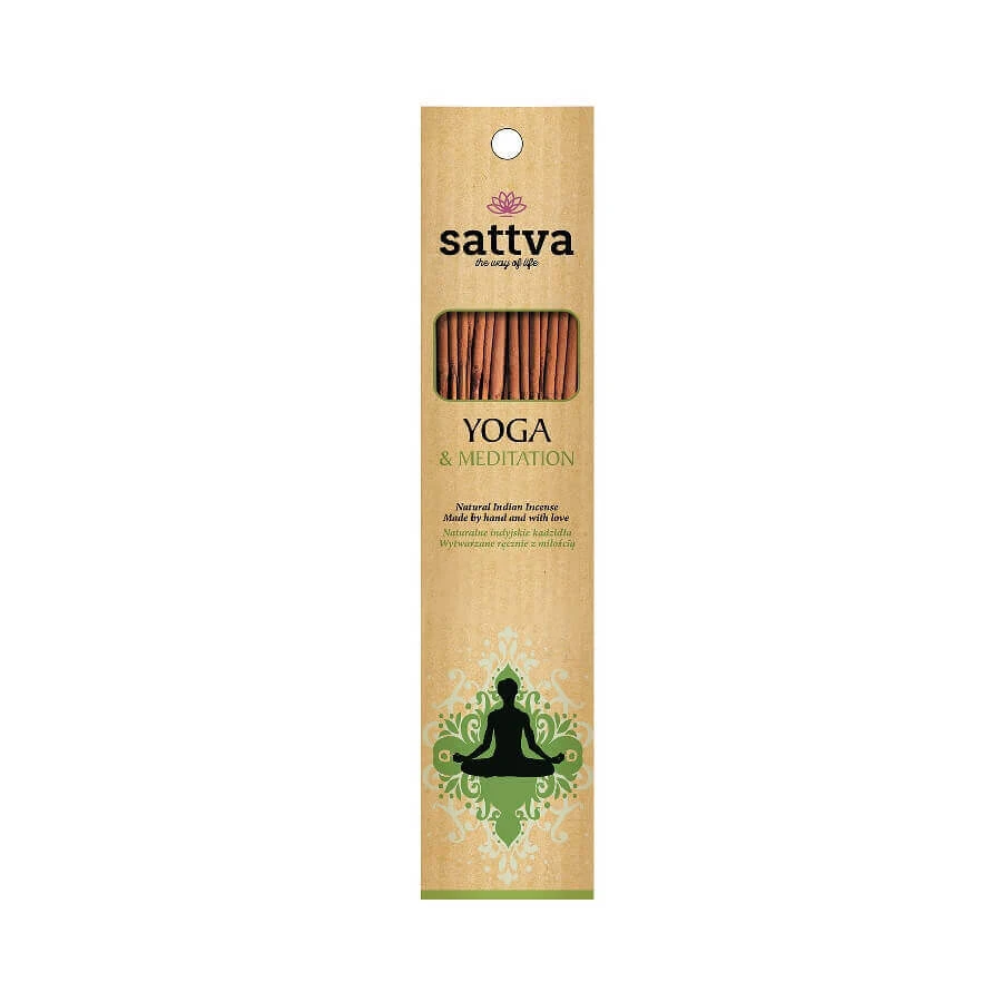 Sattva Natural Indian Incense Натуральний індійський ладан Yoga & Meditation, 15 шт: ціни та характеристики