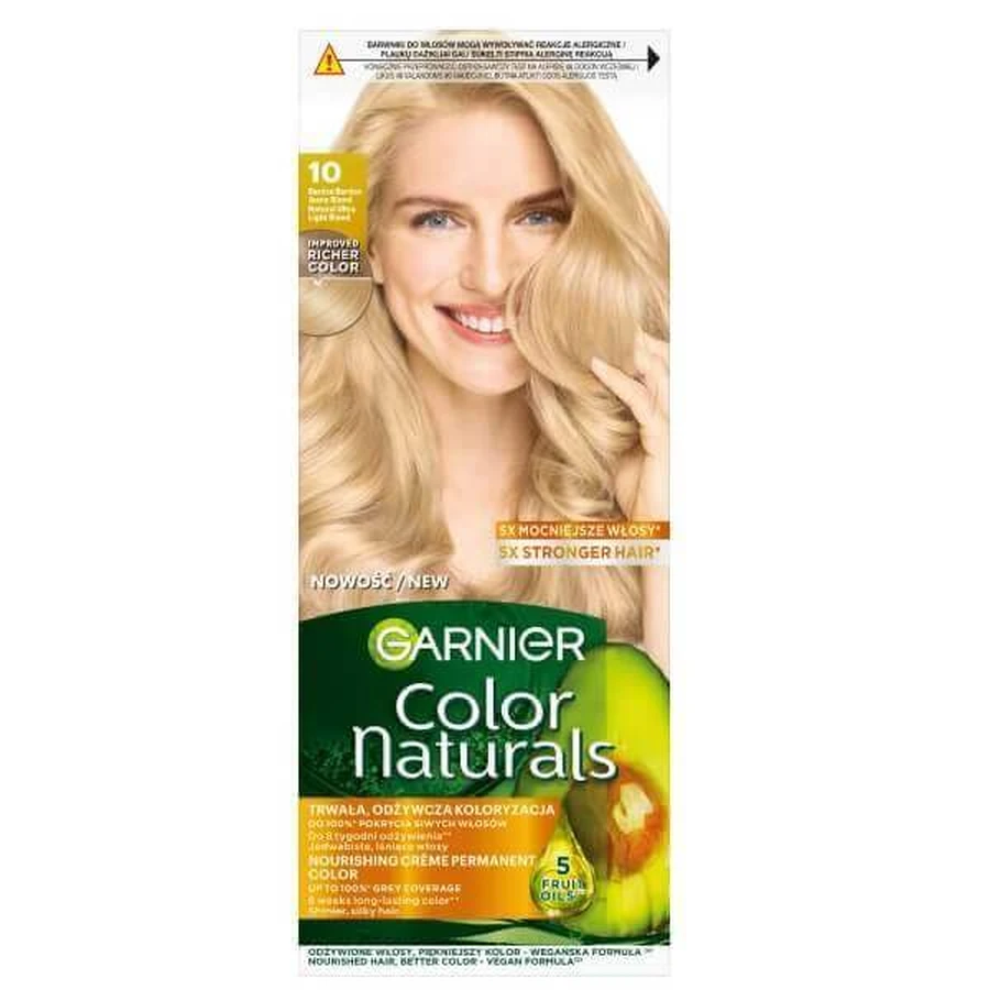 Краска для волос Garnier 10, очень светлый блондин, 1 шт.: цены и характеристики