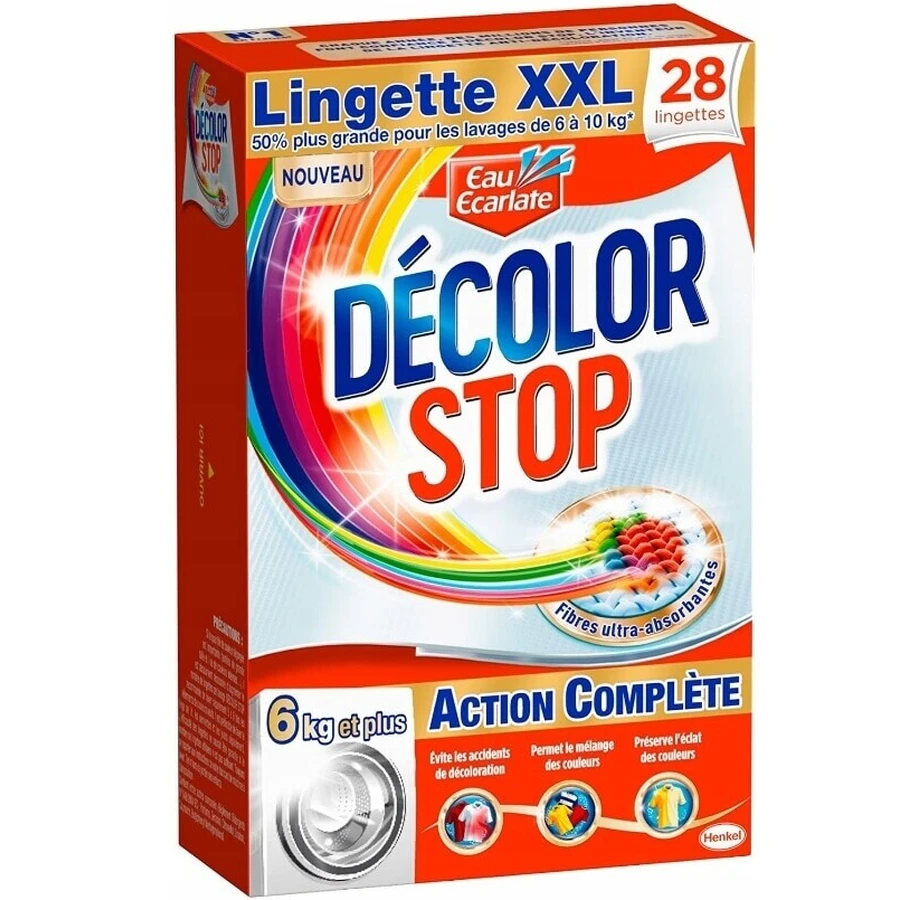 Серветки для прання Decolor Stop, Action Complete Anti-Color, 28 шт: ціни та характеристики