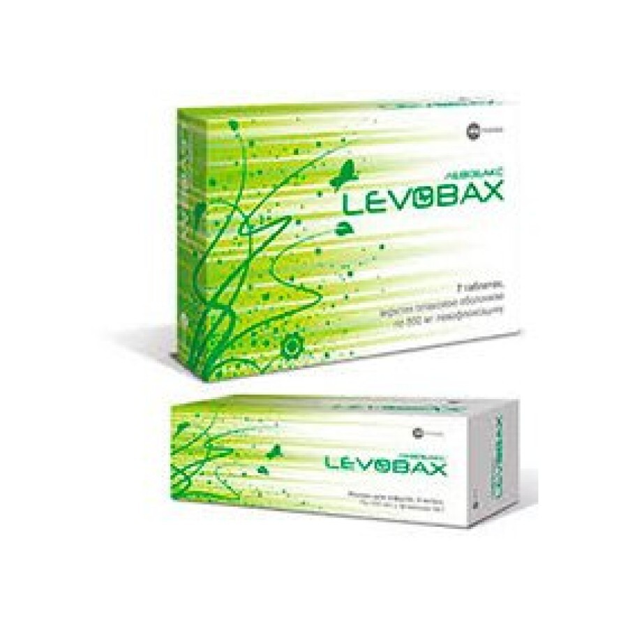 Левобакс таблетки в/плівк. обол. 500 мг блістер №7
