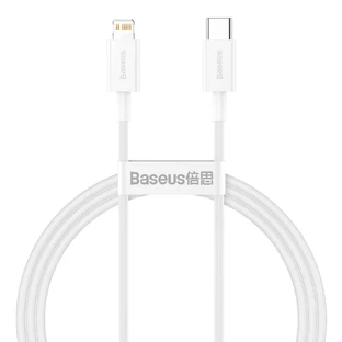 Кабель Baseus Superior Series USB-C / Lightning PD 20 Вт 1 м - білий