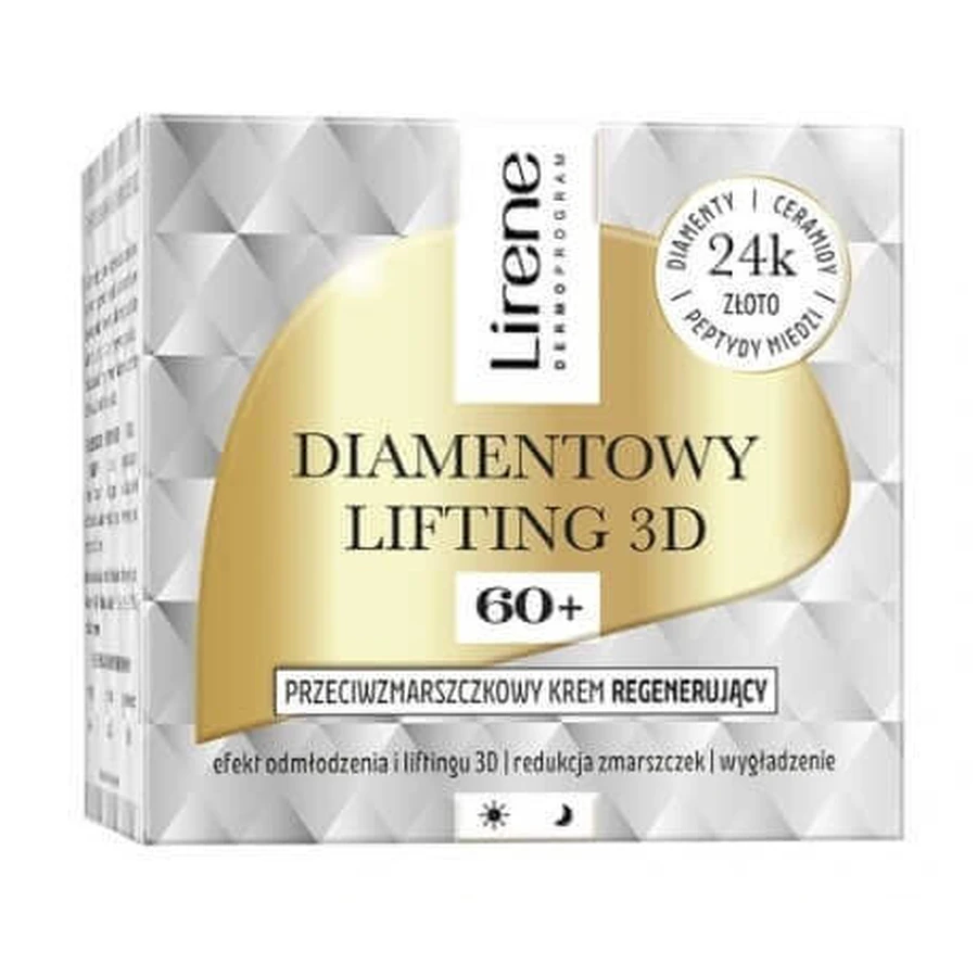 Lirene, Регенерирующий крем против морщин 60+ Diamond Lifting 3D, 50 мл: цены и характеристики