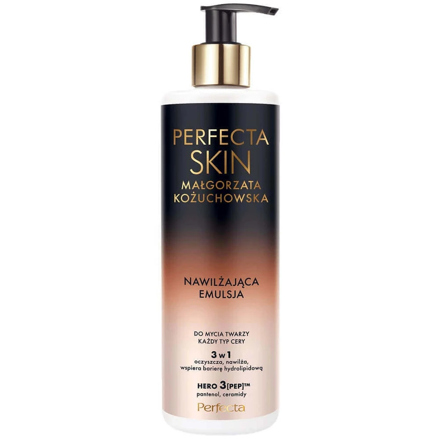 Perfecta Skin Małgorzata Kożuchowska Moisturizing 3-in-1 очищаюча емульсія для обличчя, 300 мл: ціни та характеристики