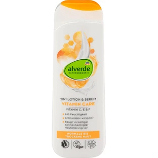 Alverde Naturkosmetik 2 в 1 Лосьон и сыворотка для тела Витаминный уход, 250 мл