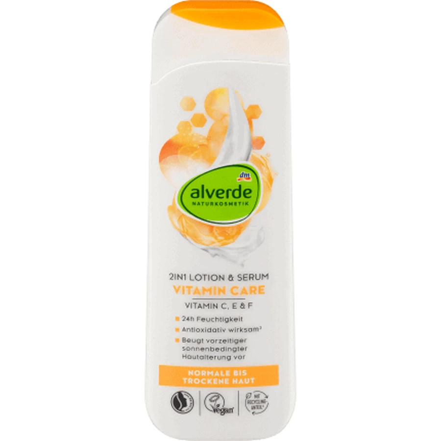 Alverde Naturkosmetik 2 в 1 Лосьон и сыворотка для тела Витаминный уход, 250 мл: цены и характеристики