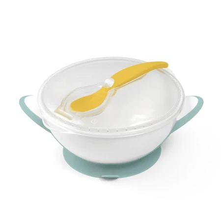 BabyOno, миска с присоской и ложкой, зеленая, 1063/04, с 6 месяцев, 300 мл, 1 шт: цены и характеристики