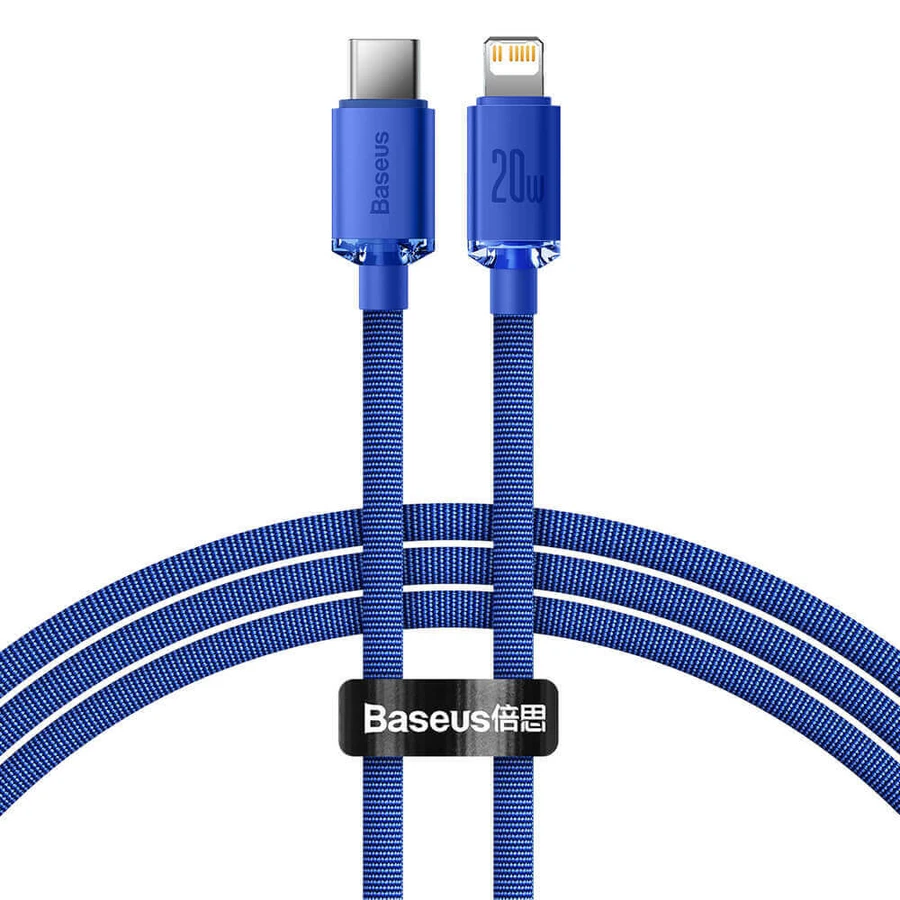 Baseus CAJY000203 Lightning - USB-C PD кабель 20W 480Mb/s 1.2m - синій: ціни та характеристики