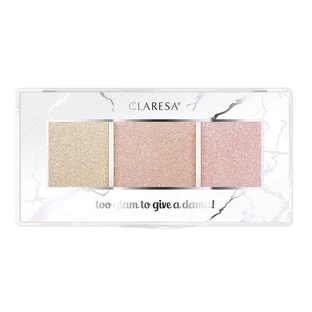 Claresa Too Glam To Give A Damn Highlighter Palette 12 Golden Glow, 12.5g