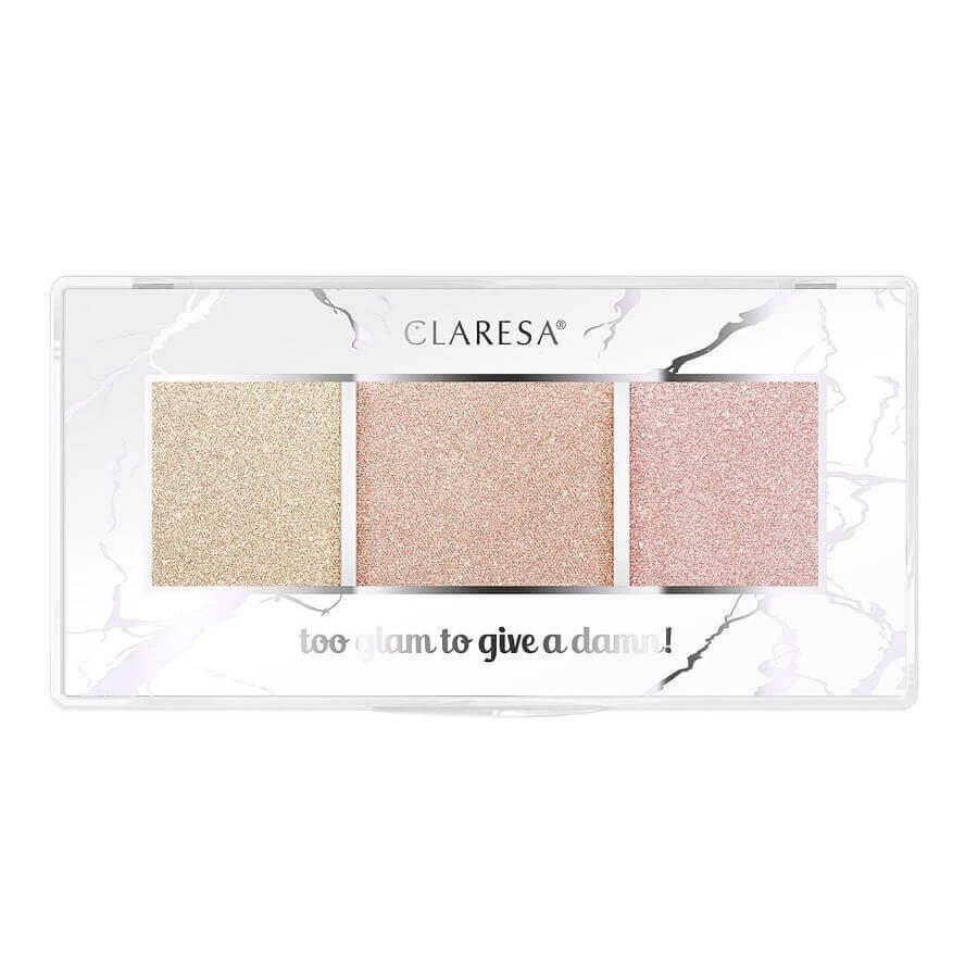 Claresa Too Glam To Give A Damn Highlighter Palette 12 Golden Glow, 12.5g: цены и характеристики