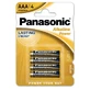 Panasonic, LR3, батарея, 4 шт.