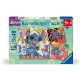 Пазл Disney Стич в такт музыке, 5 лет+, 3x49 деталей, Ravensburger