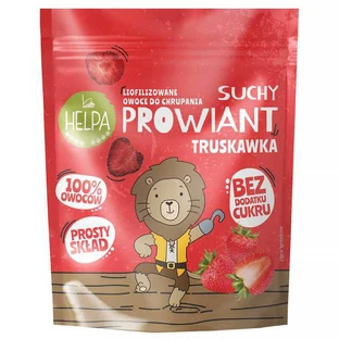 Сухой порошок Helpa, сублимированные фрукты для хруста, клубника, 9 г