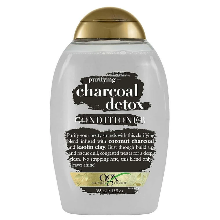 OGX Purifying + Charcoal Detox Детоксикуючий кондиціонер з активованим вугіллям, 385 мл: ціни та характеристики