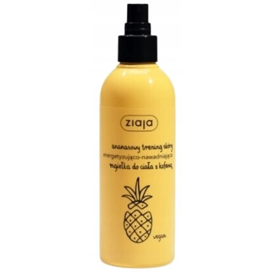 Ziaja Pineapple Skin Training, спрей для тіла з кофеїном, 200 мл: ціни та характеристики