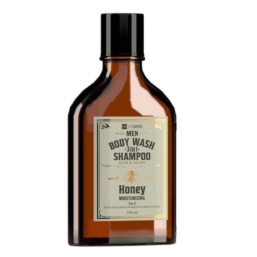 Шампунь и гель для душа HiSkin Men Whisky для волос и бороды 3-в-1 с медом, 330 мл: цены и характеристики