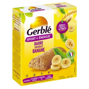 Энергетические батончики с бананом, 150 г, Gerble