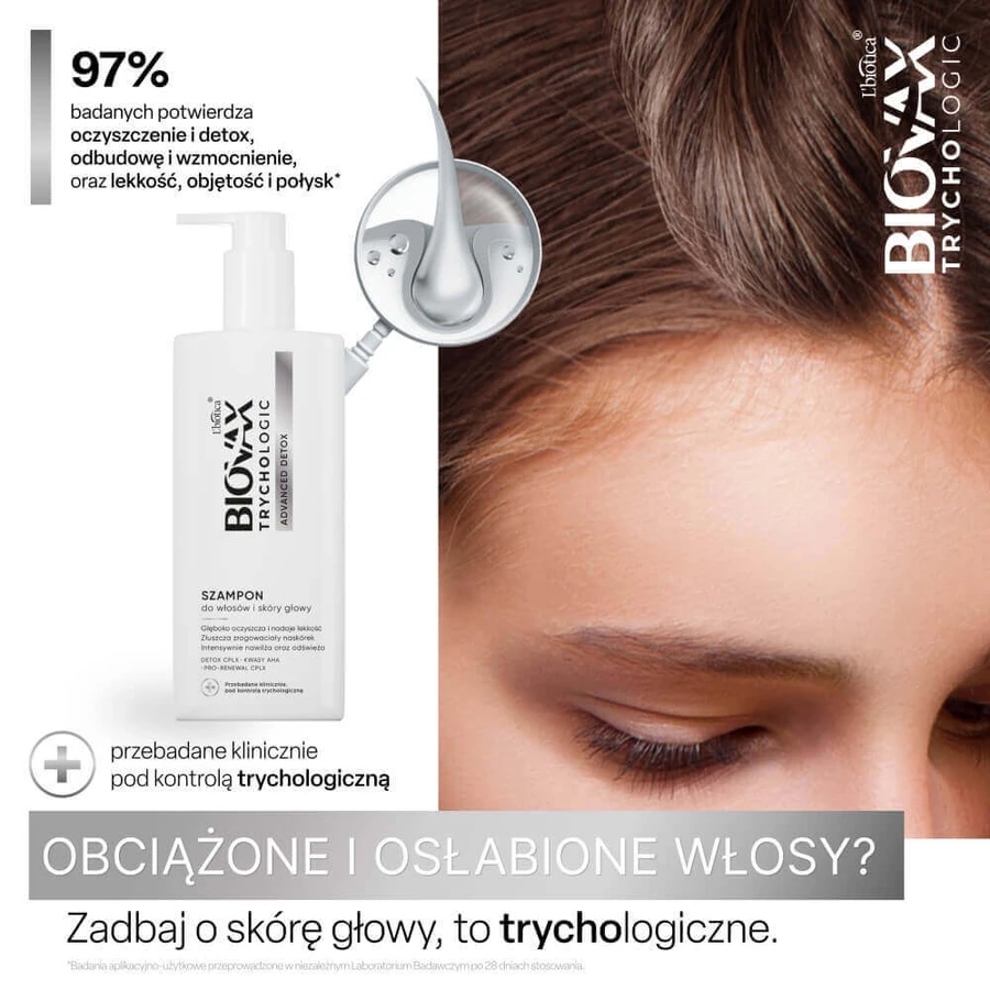 Biovax Trychologic Advanced Detox, șampon pentru păr și scalp, 200 мл: цены и характеристики