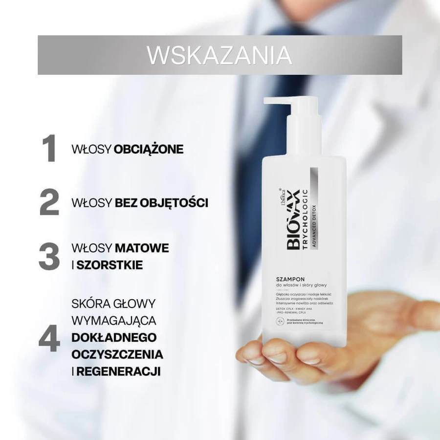 Biovax Trychologic Advanced Detox, șampon pentru păr și scalp, 200 мл: цены и характеристики