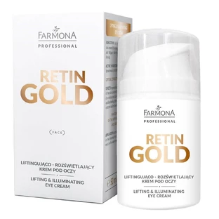 Підтягуючий і освітлюючий крем під очі Farmona Professional Retin Gold, 50 мл