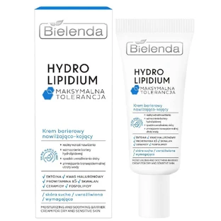 Зволожуючий і заспокійливий захисний крем Bielenda Hydro Lipidium, 50 мл