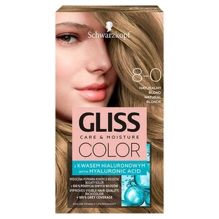 Schwarzkopf Gliss Color Восковая краска с гиалуроновой кислотой Натуральный блондин 8-0