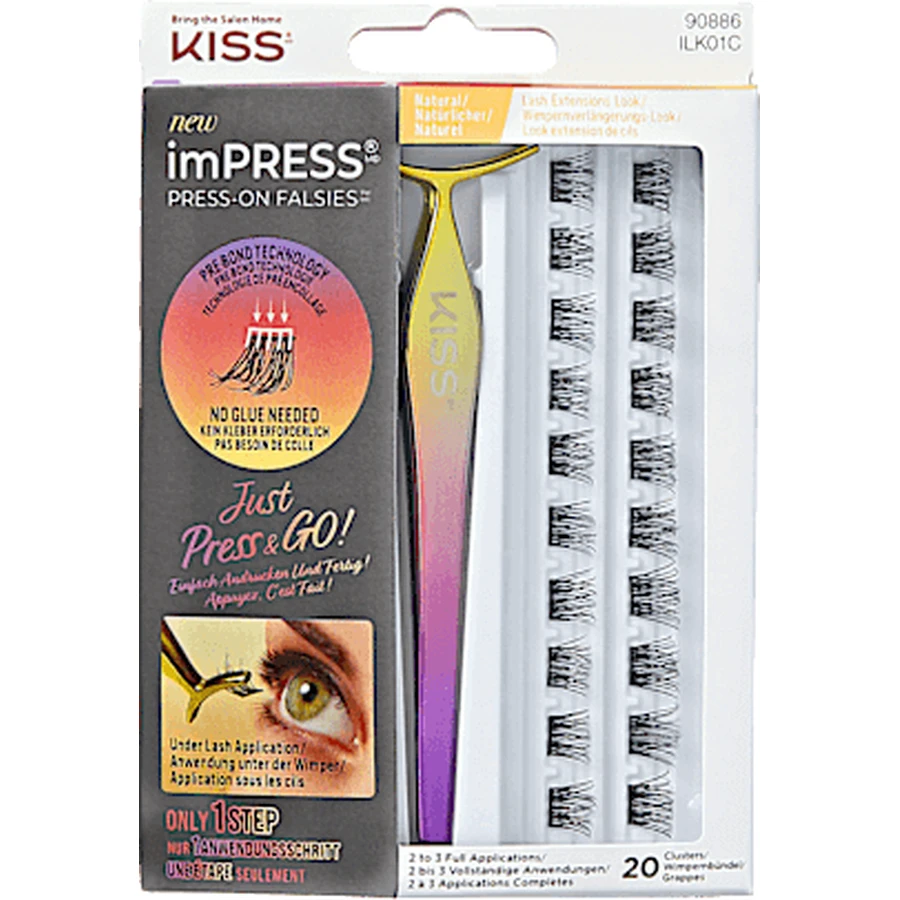 KISS Kit gene false natural Impress Press-On, 1 Kit: цены и характеристики