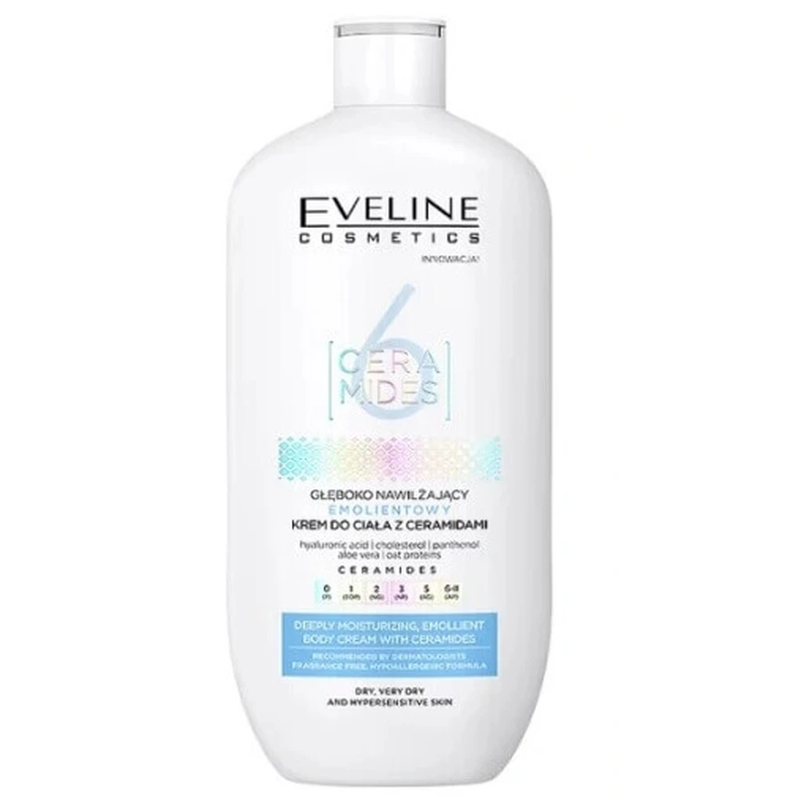 Eveline 6 Ceramides Deeply Moisturizing Emollient Body Cream, 350 мл: ціни та характеристики