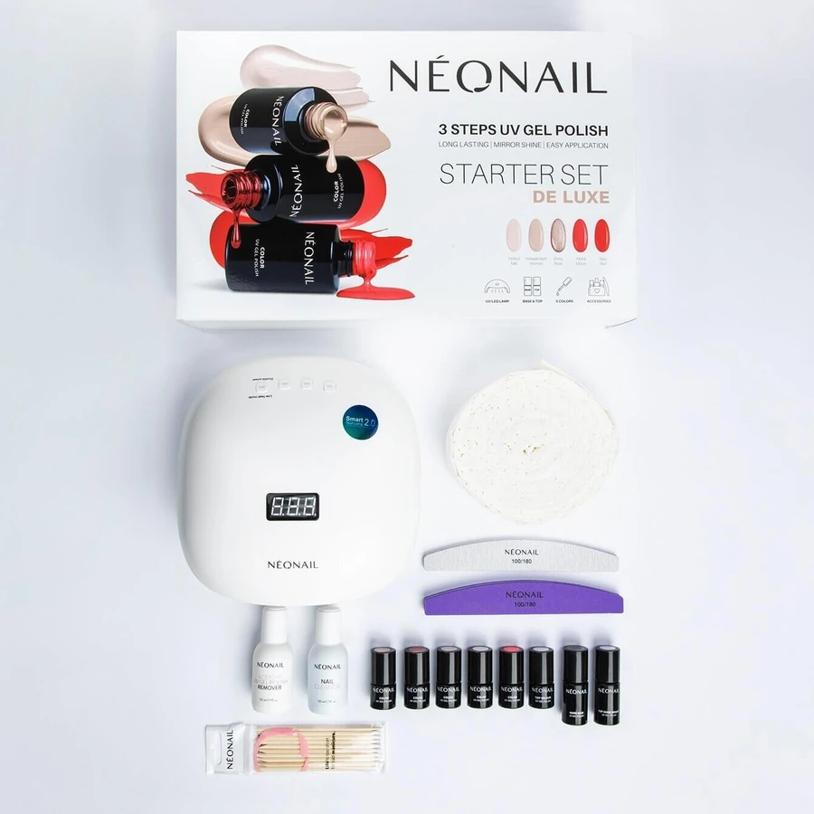 NeoNail De Luxe Hybrid Set: 8 лаків + 36W/48 LED лампа: ціни та характеристики