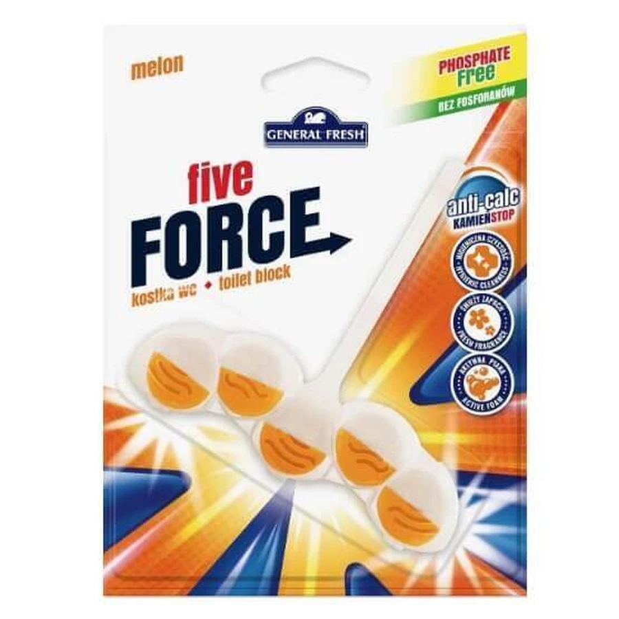 General Fresh, Toilet Cube, Five-force, Melon, 1 шт.: ціни та характеристики